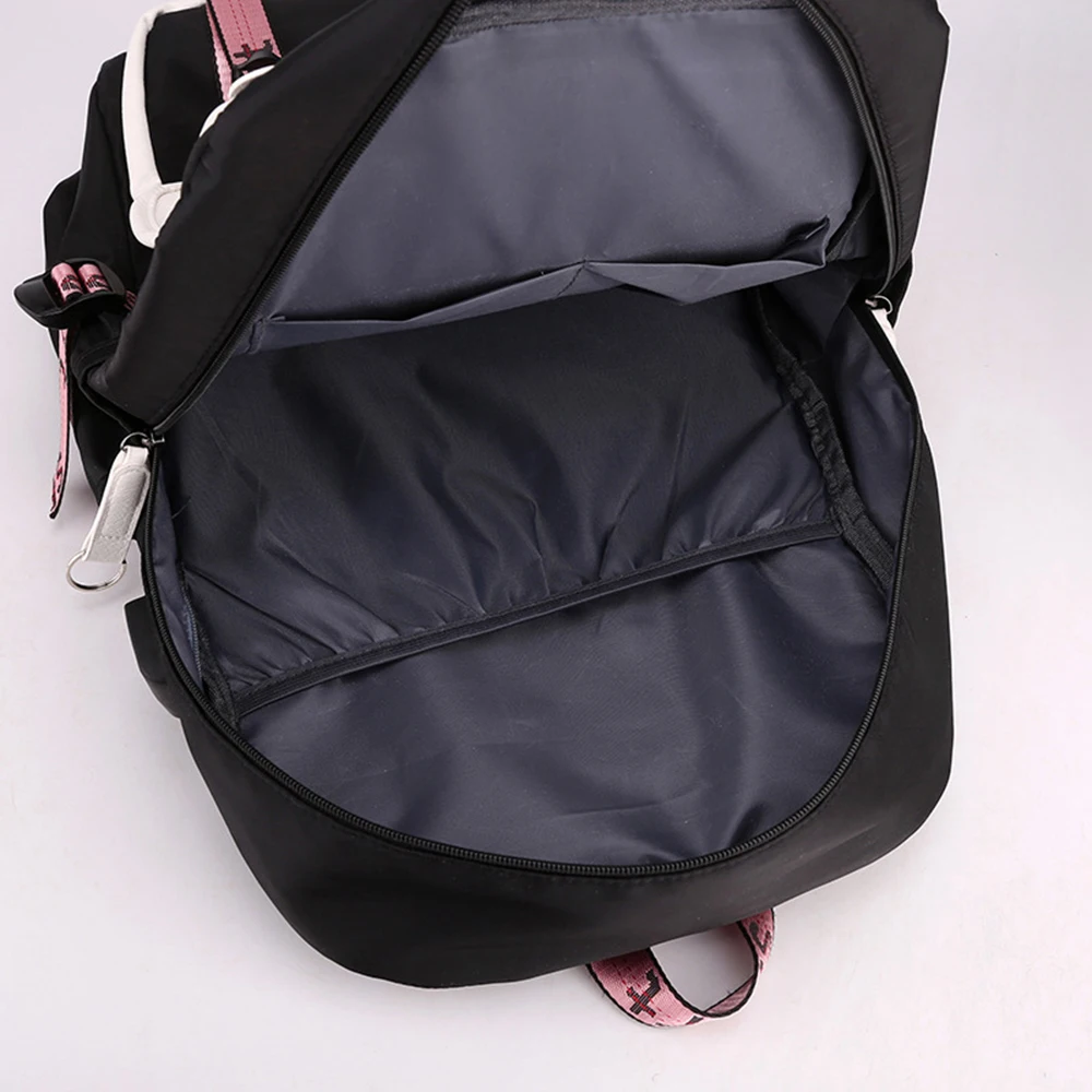 Fast Drop Shipping 2022 Women School Bag Oxford Waterproof Girls Backpack Rucksack With USB Charging Port Mochila De Nailon