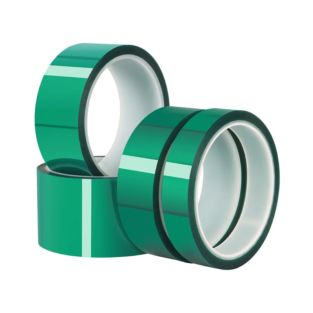 Green PET High-Temperature Tape Insulation High Temperature Resistance Fixed Surface Protection Circuit Board Shielding No Trace