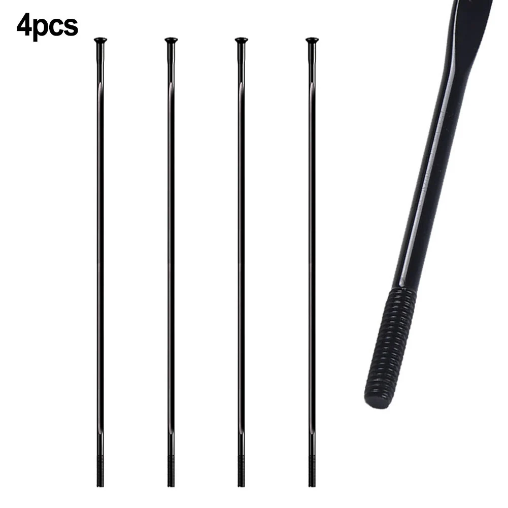 Cycling Accessories 14G Straight Spokes Bike Spoke Kit Mountain Bike Spokes Fatigue Strength 20000 Times Flattening Width 2.0mm