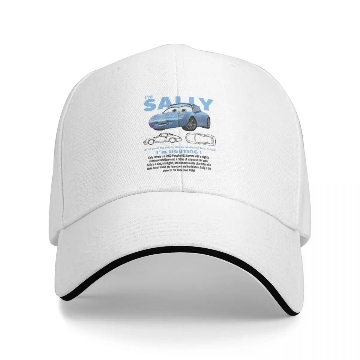 Vintage Cars Sally Baseball Caps Merch Vintage Lightning Mcqueen Casquette for Men Women Daily Golf