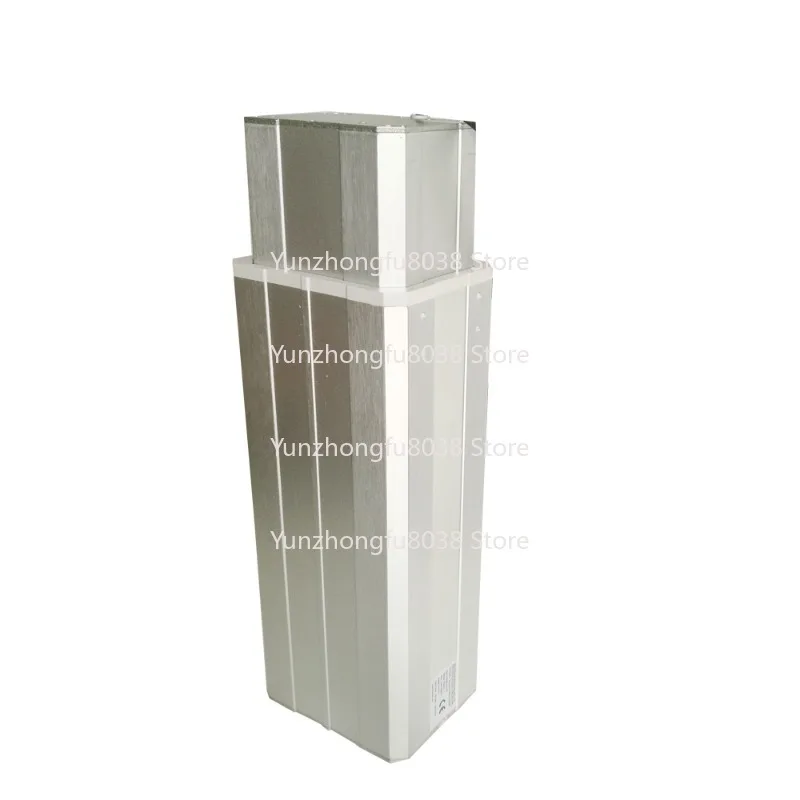 Adjustable Electric Lift Post – 3-Tier Aluminum Rectangular Bollard for Security and Traffic Control