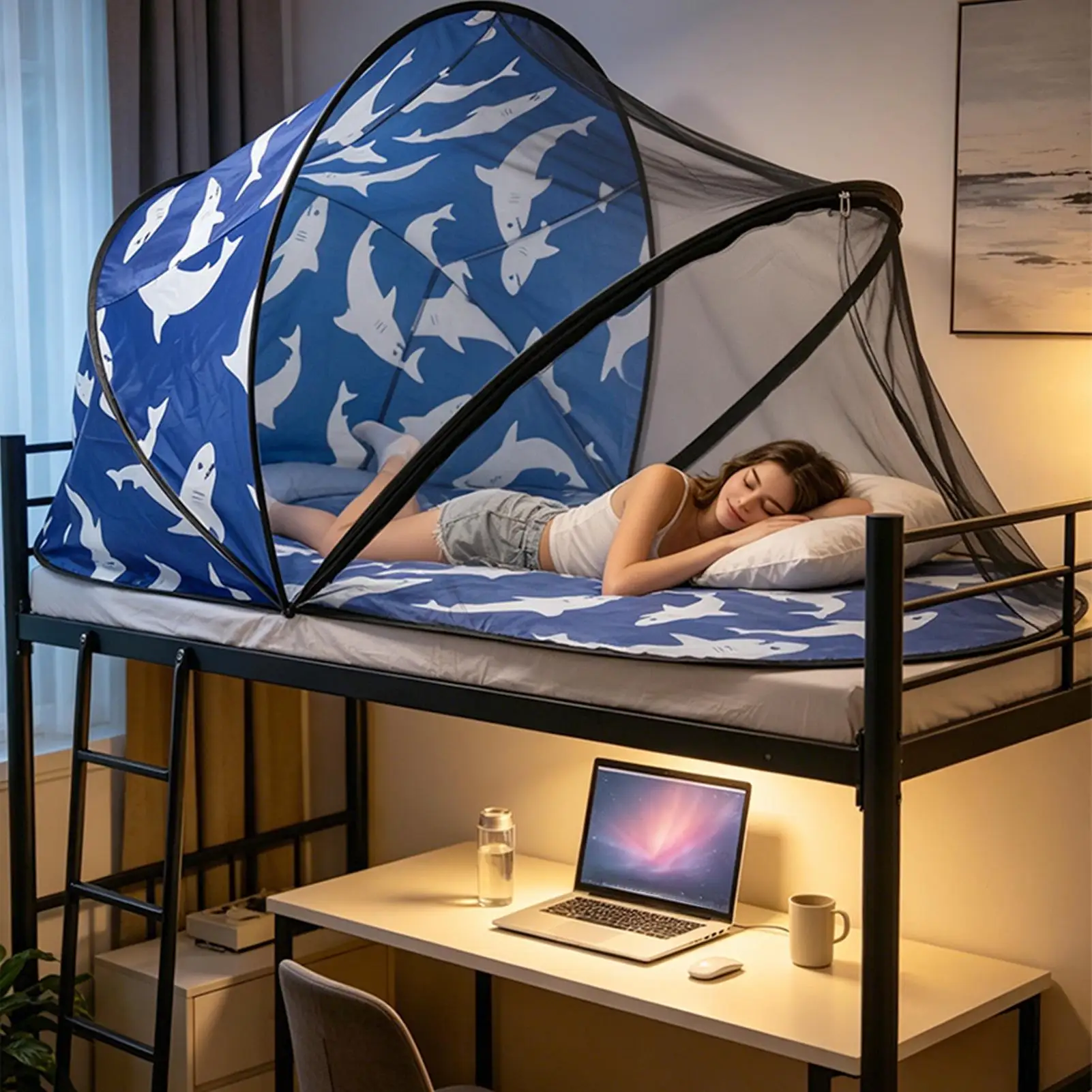 Camping Net Portable Breathable Folding Quick-Opening Tent Sun-Protective Outdoor Net For Indoor Outdoor Garden Yard Backyard