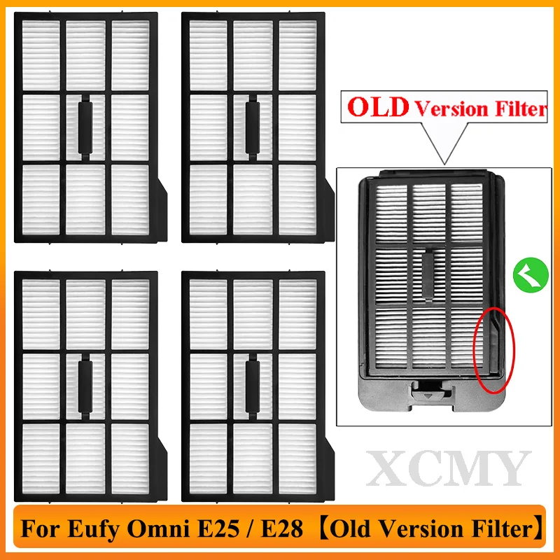 【Old Version HEPA Filter】 Compatible For Eufy Omni E25 / E28 Vacuum Cleaner parts Washable & Reusable HEPA Filter Accessories