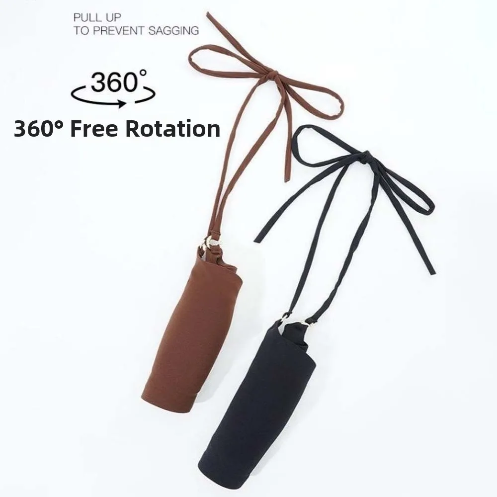Dünner Schulterriemen, Neckholder-BH ohne Bügel, stoßfester BH für Damen, nahtloser Push-Up-BH mit Bruststraffung. – Detail 11