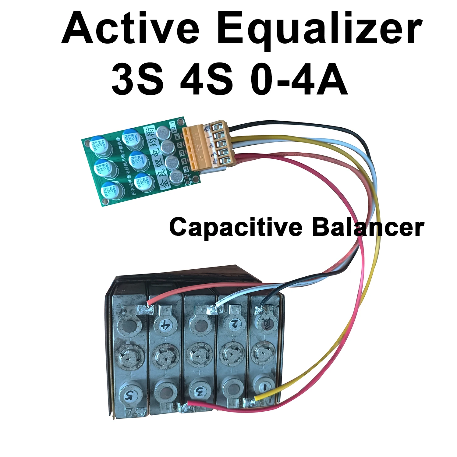 4S 3S 0-4A Active Equalizer Capacitive Balancer 18650 Lifepo4 Li-ion Battery Balance For 12V Electric CAR BMS Protection Board