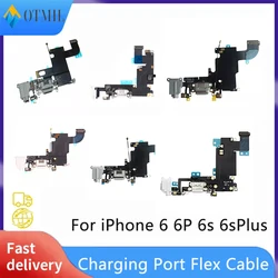 Charging Port Flex Cable For iPhone 6 6S 6P 6SP Plus USB Charger Dock Connector USB Charger Port Ribbon Phone Repair Parts