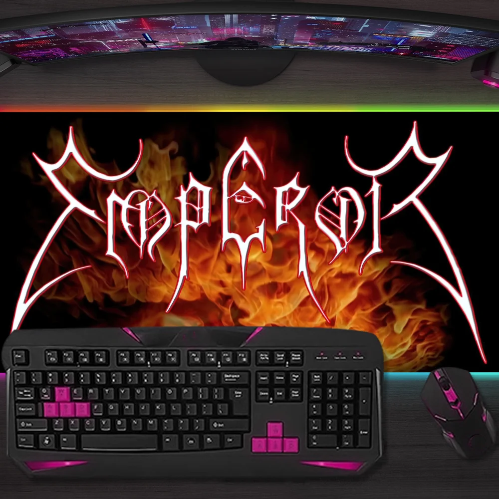 

Коврик для мыши E-Emperor Music Band, игровой коврик для мыши, светодиодные настольные коврики с подсветкой, резиновые коврики для рабочего стола с микро-USB и RGB-подсветкой, настольные коврики XXL