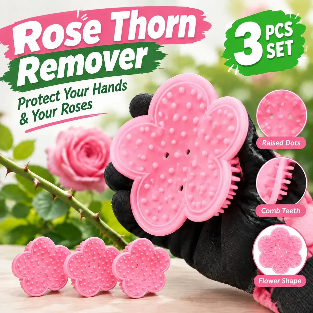 Rose Thorn Remover, Flower Stem Leaf Stripper Tool, Professional Floral Stem Cleaner For Bouquet Making Wedding Florist Supplies