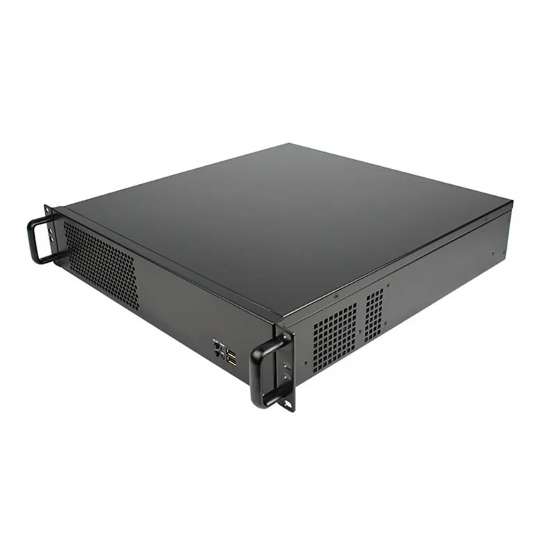 2U Industrial PC Server Case with Fan CCTV    USB Front Port Rack ATX Computer Security Chassis