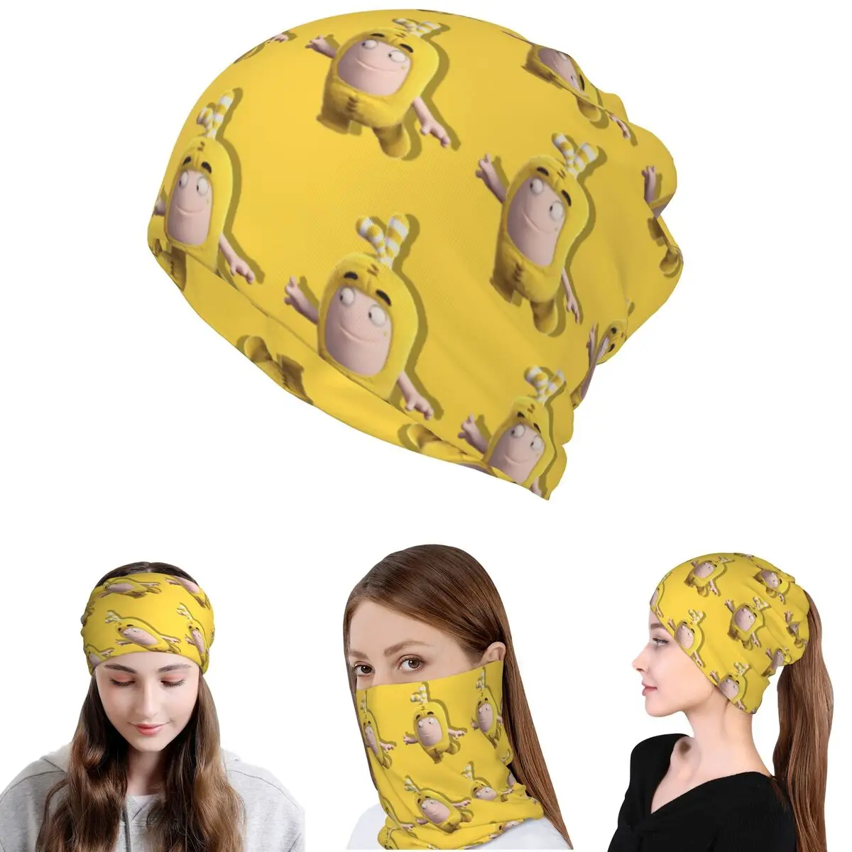 

Cartoon Oddbods Cute Bandana Neck Gaiter Mask Scarf Multifunction Cycling Scarf Beanies Hat for Men Women Adult All Season