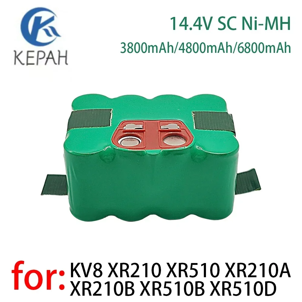 

NEW 14.4V SC Ni-Mh Battery 3800mAh-4800mAh-6800mAh vacuum cleaner Kehr robot for KV8 XR210 XR510 XR210A XR210B XR510B XR510D