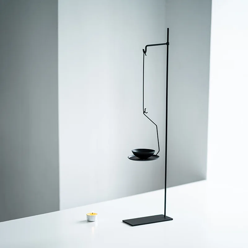 Japanese iron candle holder tea table decoration ornament