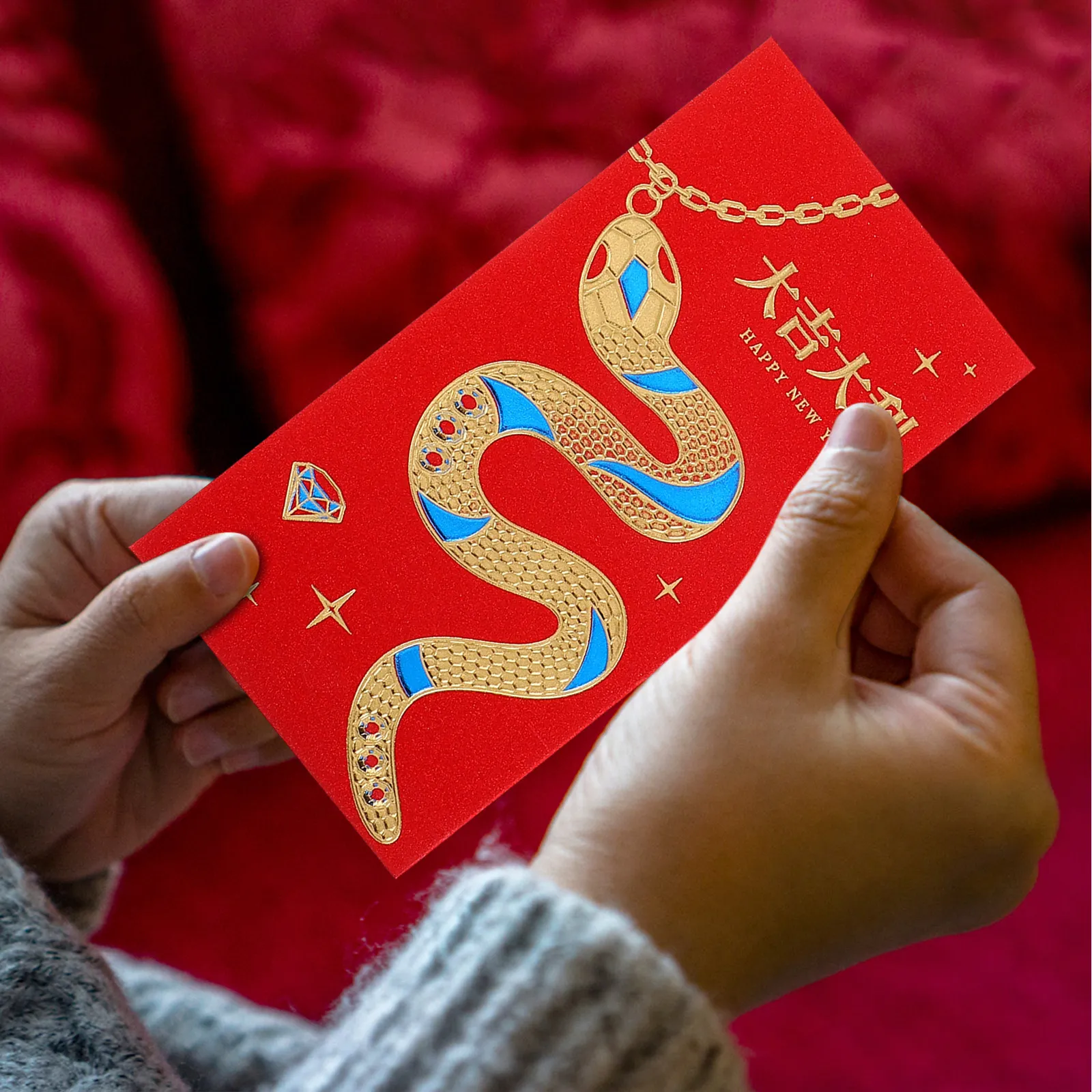 

30Pcs Chinese Red Packets Money Envelopes Spring Festival Red Envelope Bag Year of The Snake Wedding Birthday Cash Gifting
