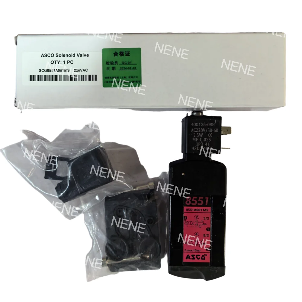 ASCO SC8551A001MS Pneumatic Solenoid Valve 5/2 Way 1/4