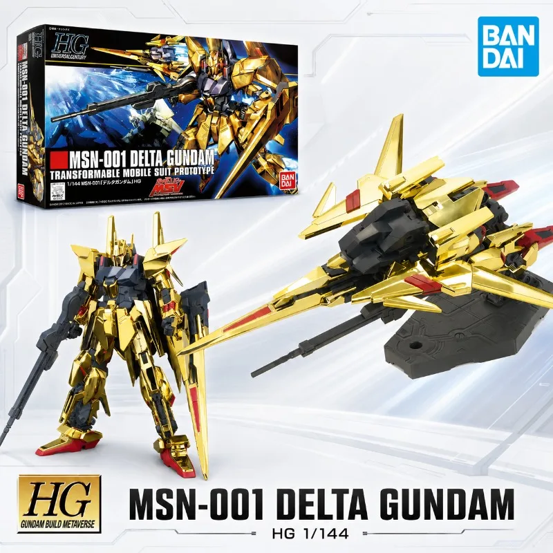

Bandai Genuine HG 1/144 MSN-001 Delta Gundam Mobile Suit Assembly Model Kits Action Figures Toy