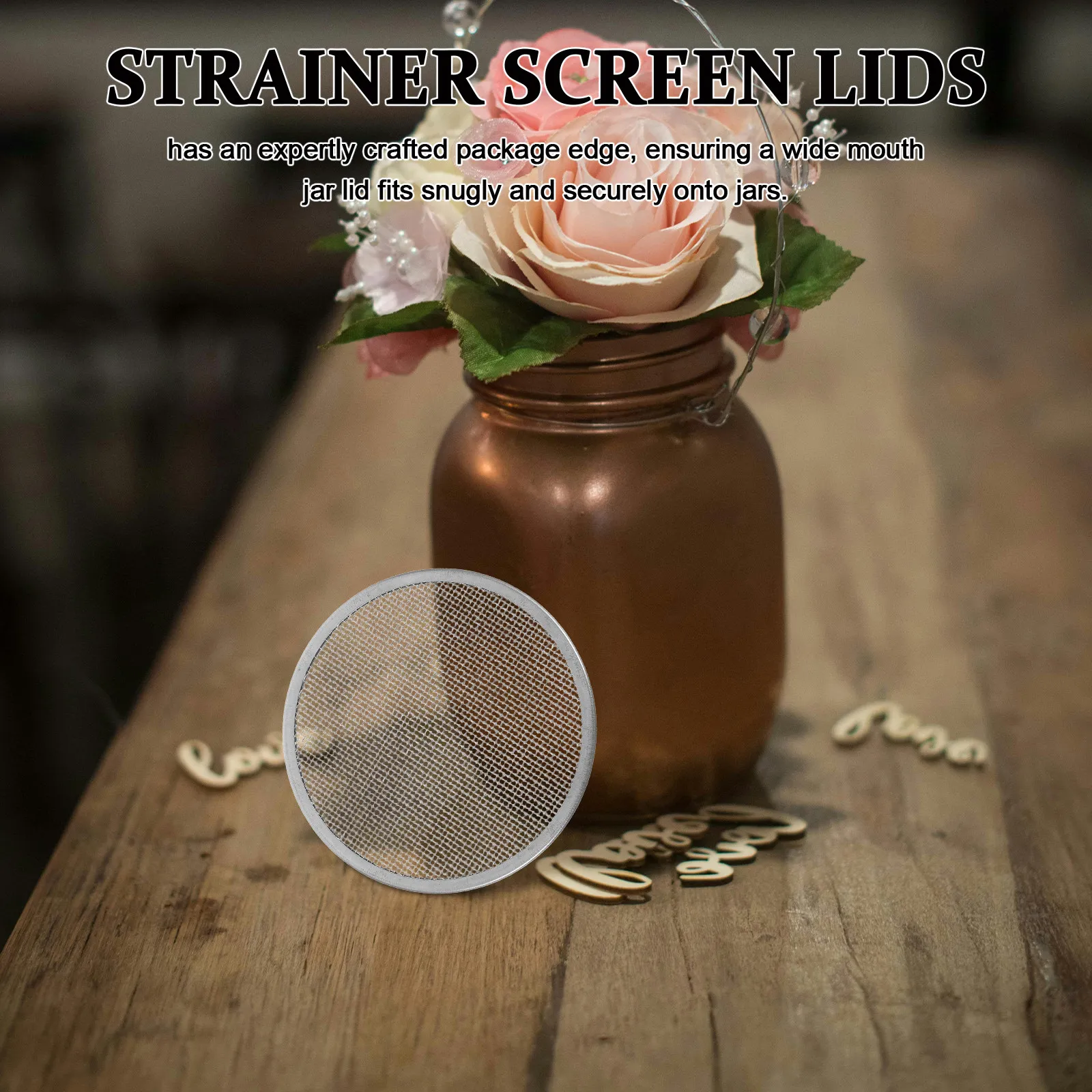 12Pcs Mason Jar Sprouting Screen Lids Stainless Steel Filter Mesh Strainer Lid 82Mm Wide Mouth Jar Reusable Sprouting Kit