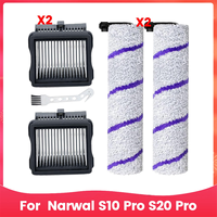 For Narwal S10 Pro S20 Pro Wet Dry Robot Vacuum Cleaner, Main Brush HEPA Filters Replacement Spare Parts