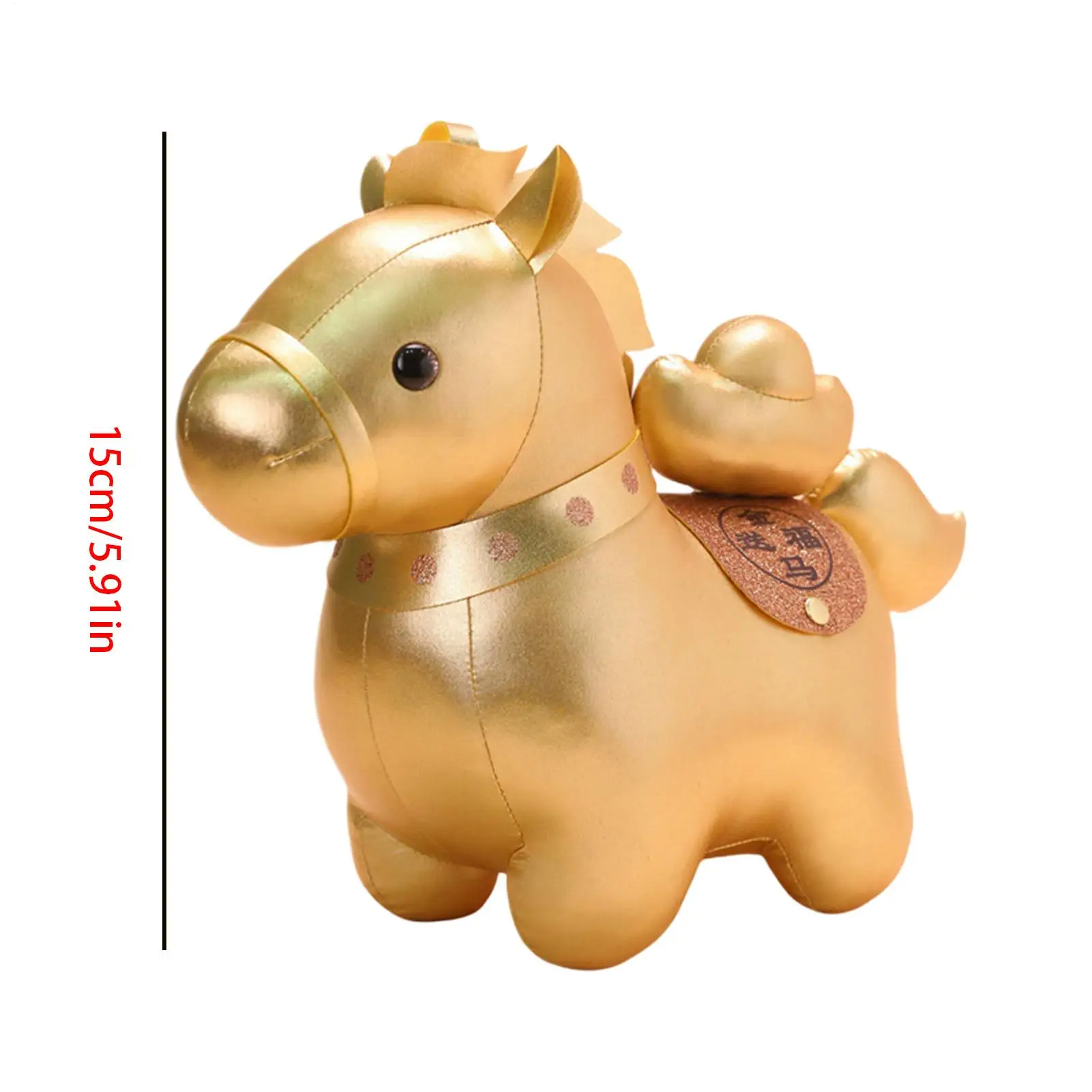 Año Nuevo Chino caballo de peluche bolso de felpa adorno caballo mascota bolsa colgante para dormitorio sala de estar estudio coche niños adolescentes adultos