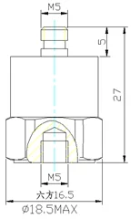 Piezoelectric accelerometer sensor CA-YD-107