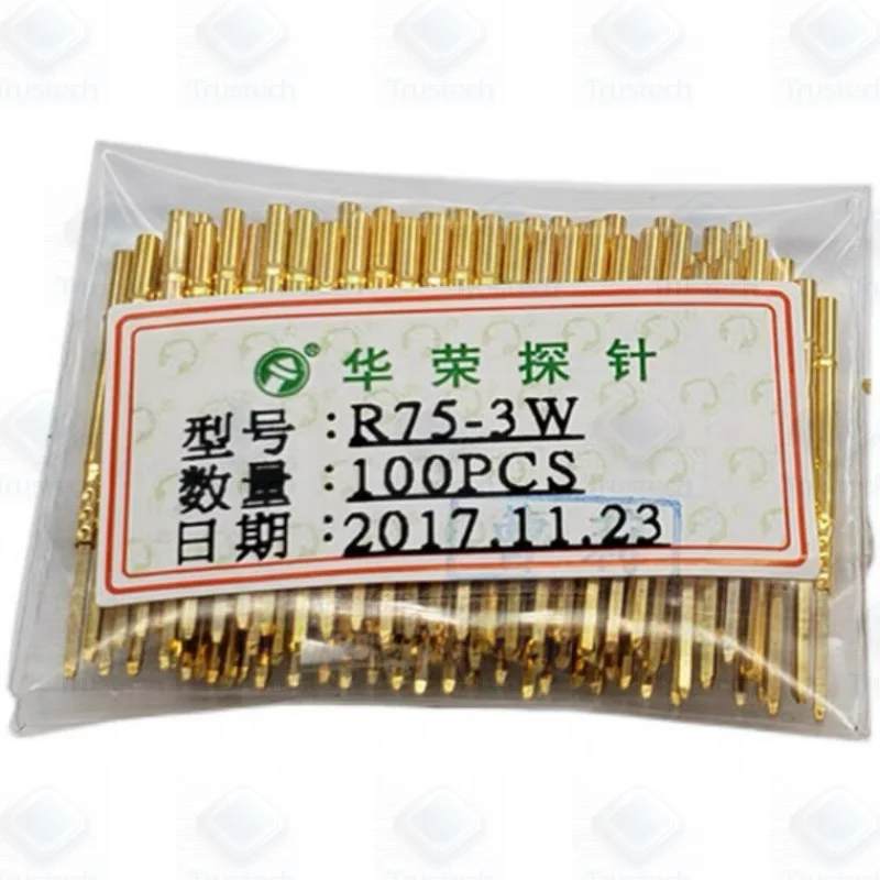 Original 100pcs 1.0MM PA75 probe PA75-H2 B E A3 Q2 Q1 D G F T LM Huarong Test Pin 16.5