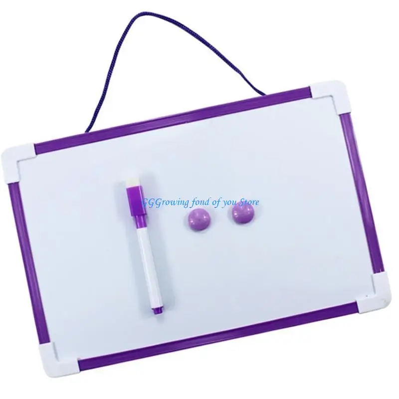 branco magnético H9EB com conjunto marcadores e ímãs branco apagável dupla face