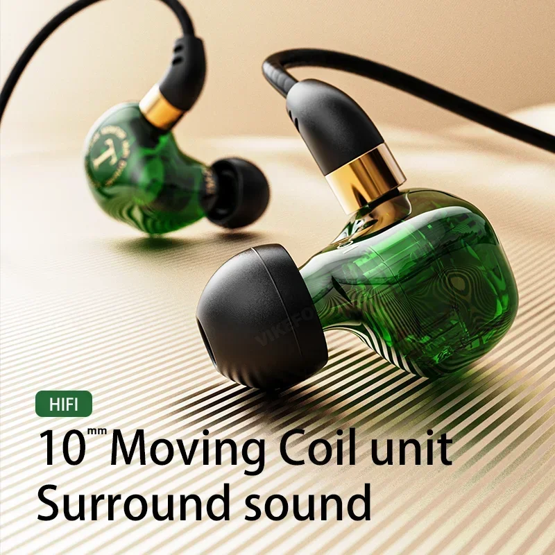 2025 Dynamic Wired Earphones HIFI Heavy Bass Music Headset Earbuds 3.5MM In Ear With Mic Race Gaming Headphone Noise Cancelling image 5