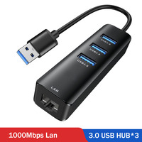 USB C to Ethernet USB 3.0 to RJ45 100/1000 Gigabit Ethernet Network Adapter For Macbook Xiaomi PS5 TV LAN Wired Converter Cable