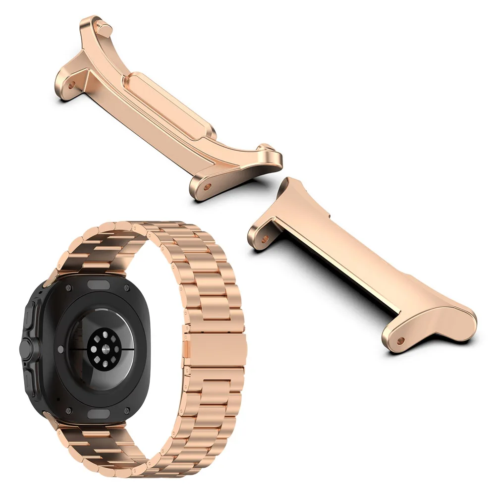 Adaptador para Samsung Galaxy Watch 7 Ultra, pulseira de pulseira, 22mm, 24mm, aço inoxidável, acessórios para relógios, 1 par