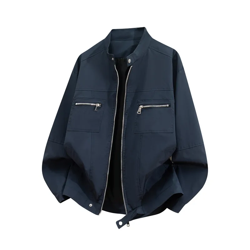 

Casual Street Sle Stand Collar Jaet Men's Spring Autumn New American Trendy Brand INS Outerwear Polyester Loose Fit Youth...