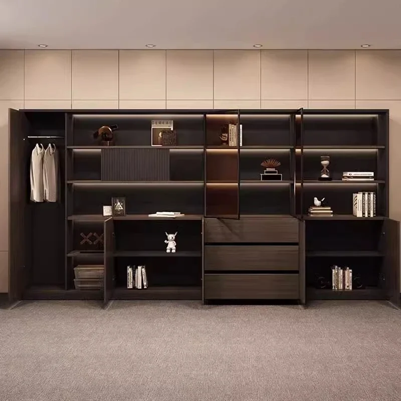 

Современные минималистичные офисные документохранилища, деревянные шкафы для хранения данных, шкафы для хранения вещей.