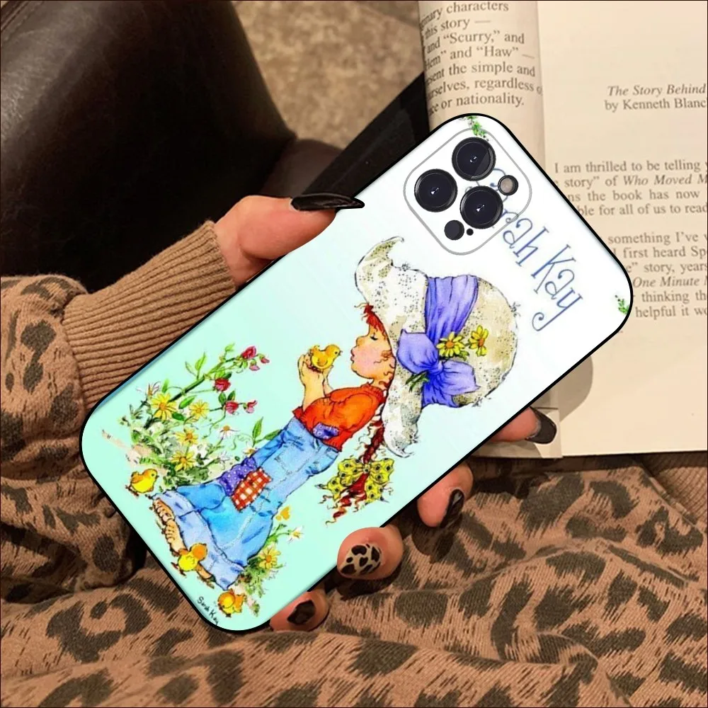 Sarah Kay Little Girl Phone Case For iPhone 15 14 11 12 13 Mini Pro XS Max Cover 6 7 8 Plus X XR SE 2020 Funda Shell