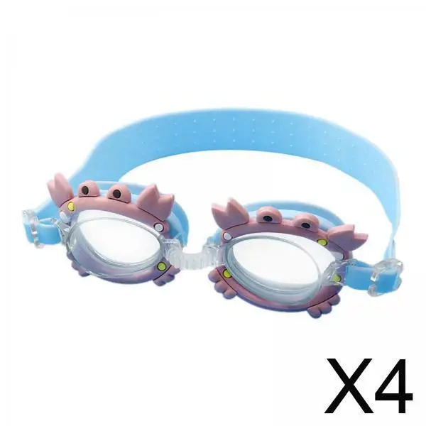 

Очки для плавания, противотуманные водонепроницаемые детские очки для плавания с силиконовым ремешком, удобные очки для детей, для использования в бассейне