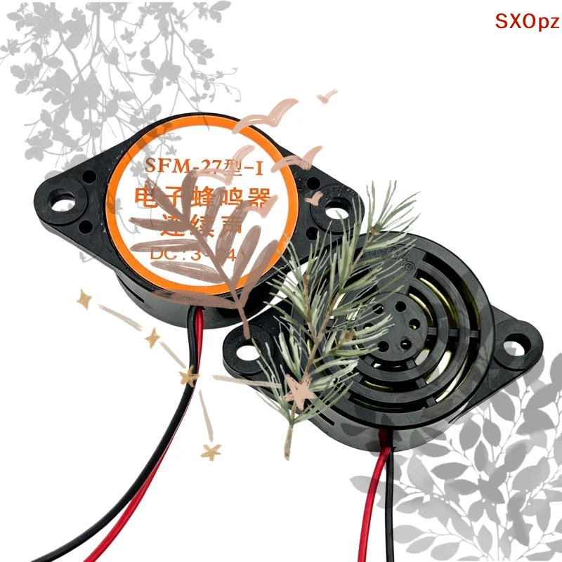 2Pcs Piezo Buzzer 3015B DC3-24V: Lead Alarm 12V Electronic Beep 100dB Siren Continous Sound Motorcycle