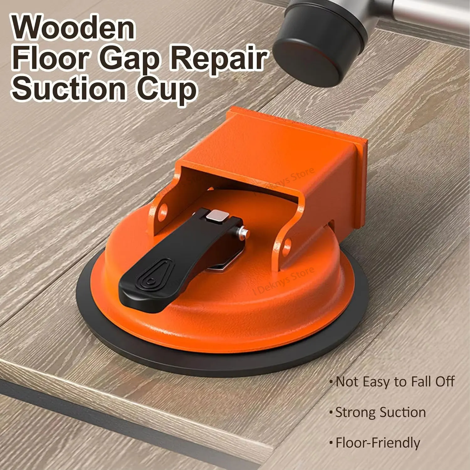 Heavy Duty Floor Gap Fixer Tool with Enhanced Vacuum Suction Cup for Laminate Vinyl Wood & Tile Flooring Repair