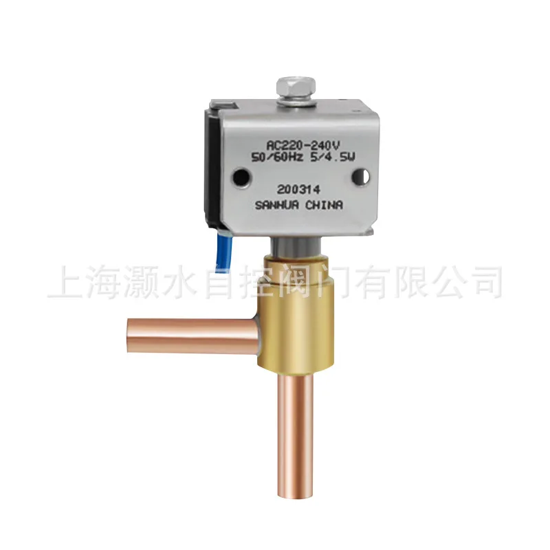 Normally Closed Solenoid Valve Heat Pump Air Conditioner Ice Machine Refrigeration Defrosting Right Angle Two-way 220V