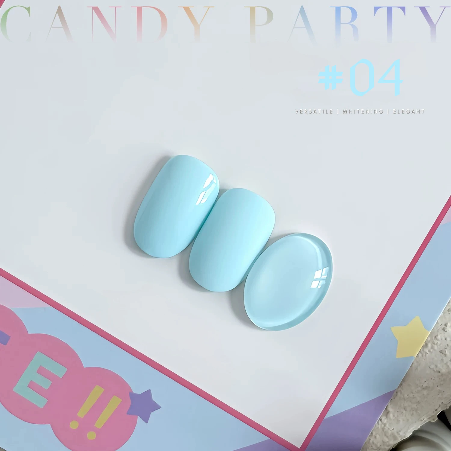 1pcs Winter Nails Macaron-coloured White Pink Blue Gel Nail Polish 2026 Popular Dopamine Candy Color Whitening Popular Gel
