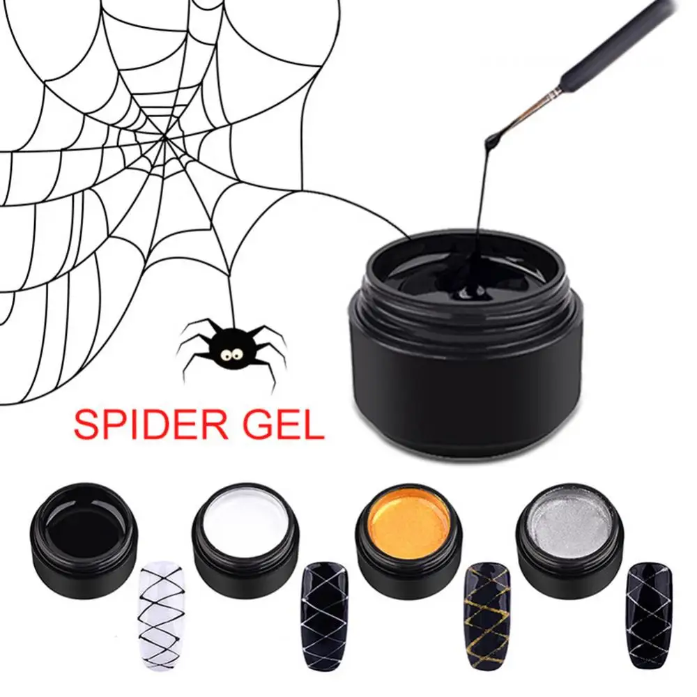 DIY Creative Elastic Nail Wire Painting Drawing Gel Spider Painted UV Lacquer image 2
