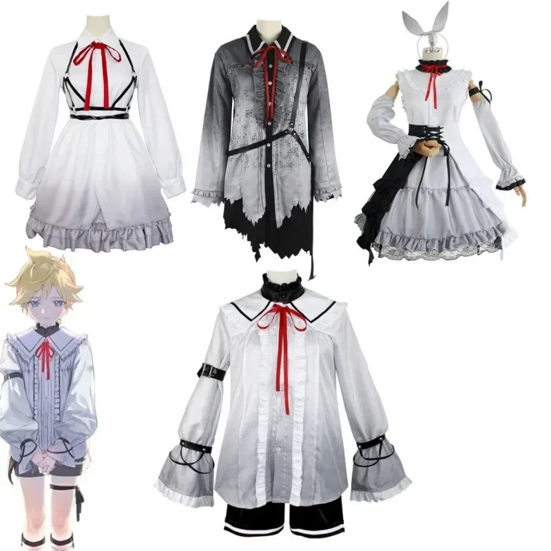 Kagamine Rin Kagamine Len Cosplay Costume Anime suits Halloween Party cosplay full clothing hatsune cosplay costume wig