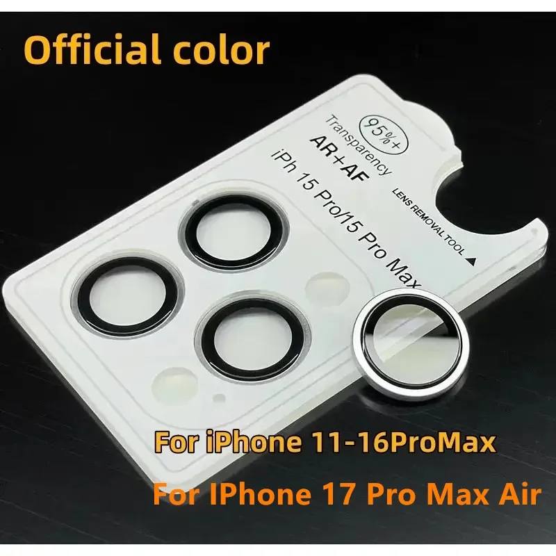 2-3Pcs Official Color Camera Lens Protector For IPhone 17 Pro Max Air 14 15 16 ProMax Plus Glass Protection Cover Accessories