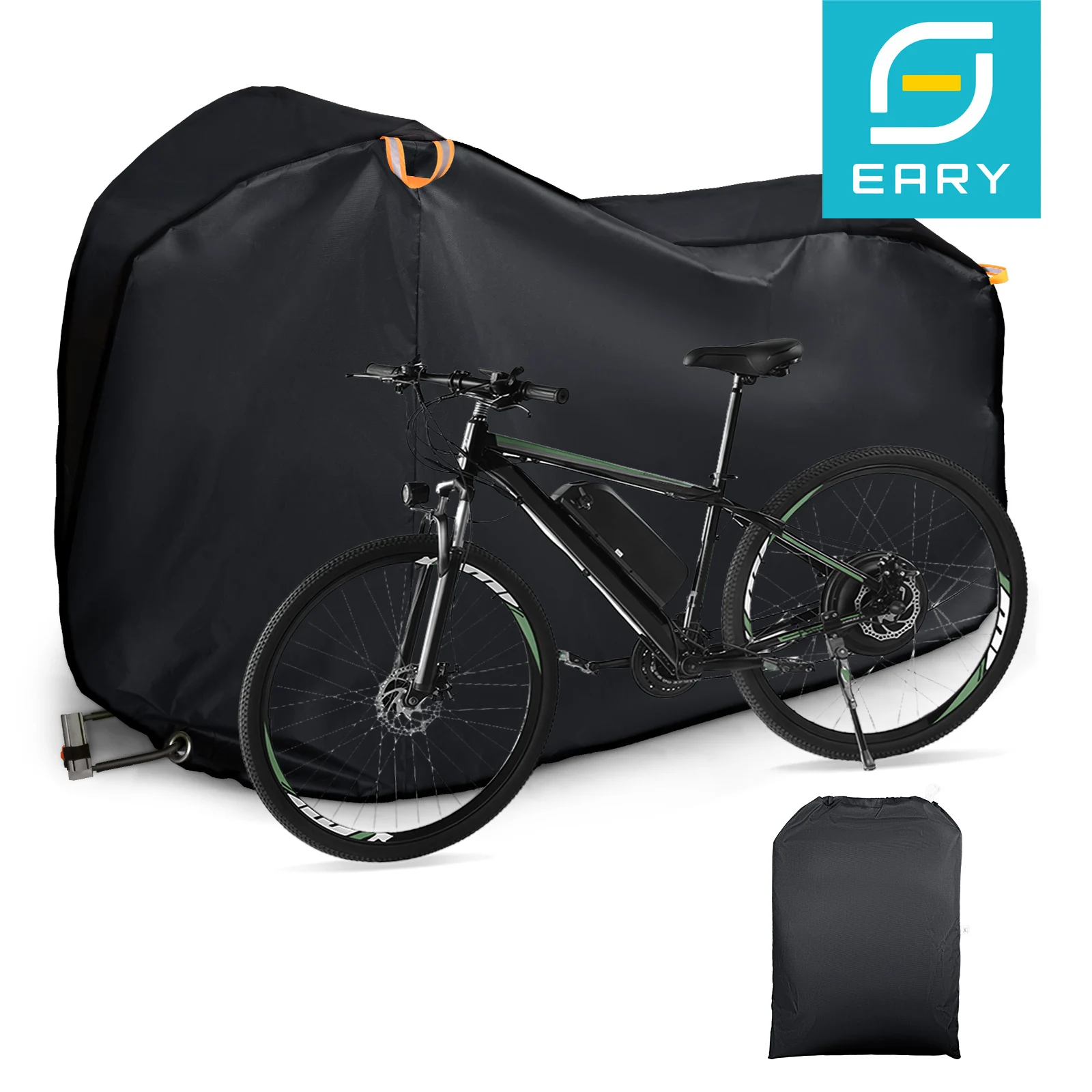 

Eary Bike Cover Waterproof Outdoor Storage Bicycle Cover Rain Sun Snow UV Dust Wind Proof Bag for Mountain Road Bike 29 Inches