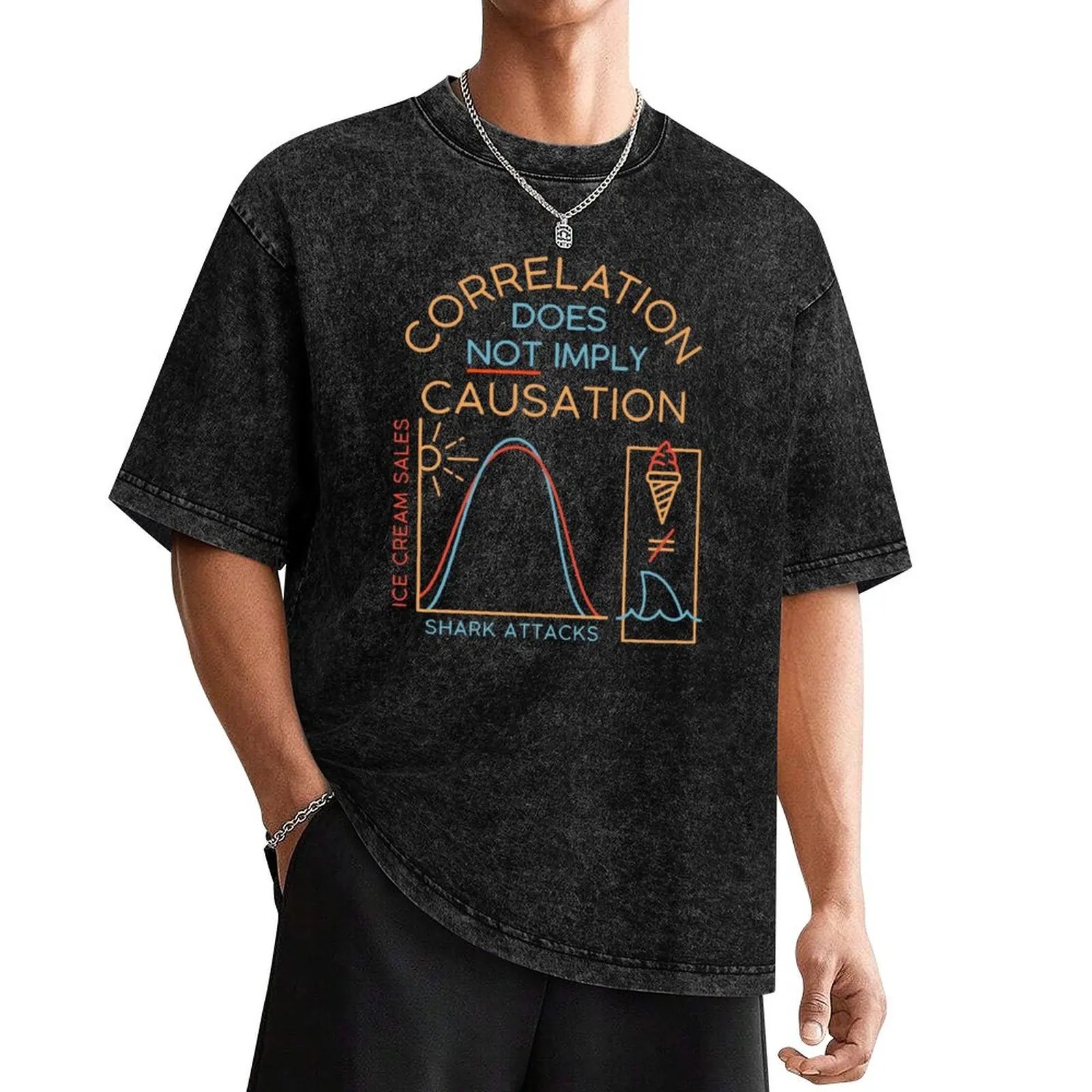 

Correlation Does Not Imply Causation T-Shirt Louboutins oversized graphic tee anime stuff Personalized t-shirt mens t shirt