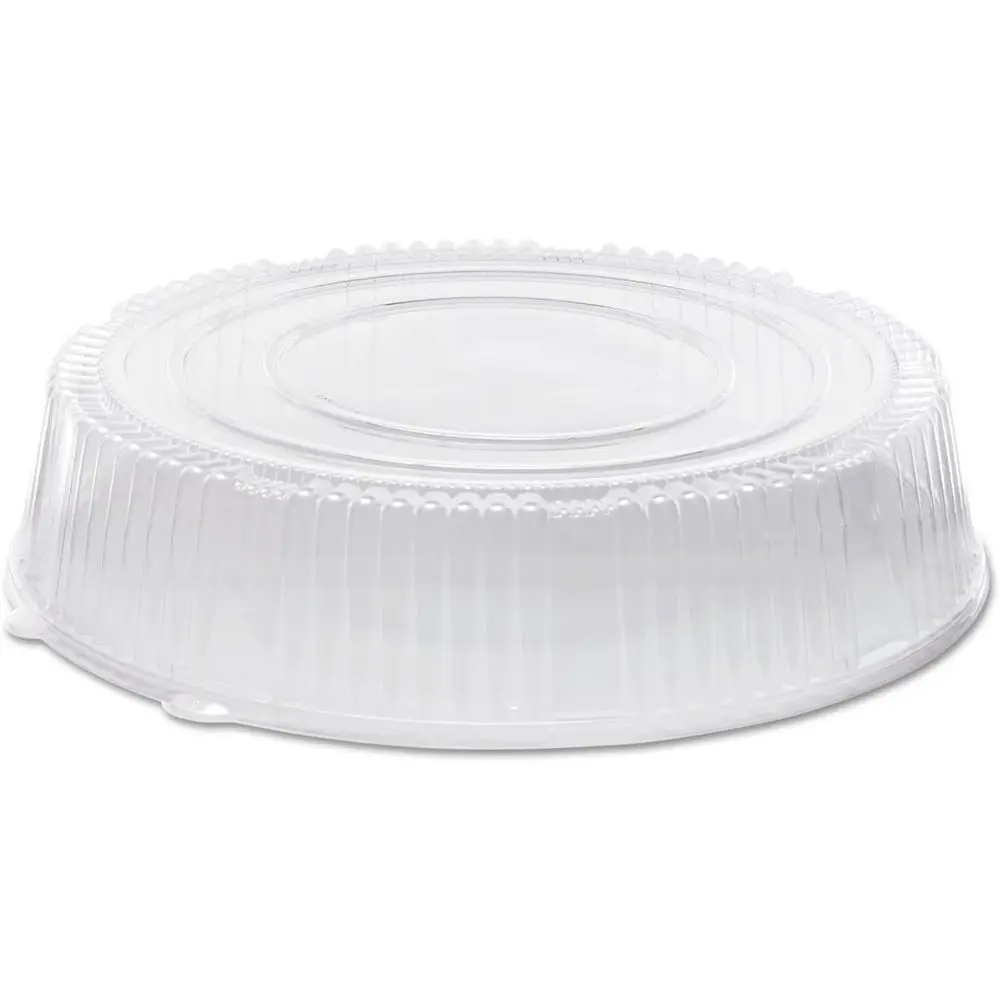 

Прозрачные пластиковые круглые крышки для подносов для кейтеринга, 18 дюймов, упаковка 25 штук