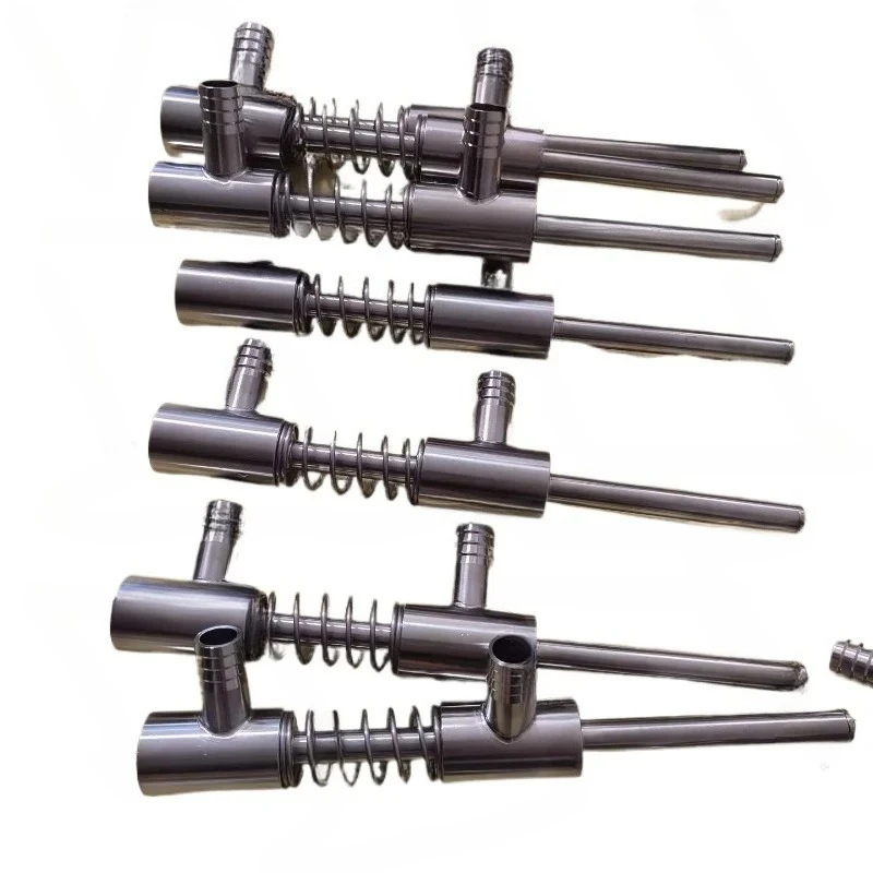 test 304 316 stainless steel filling valve, liquid filling valve The inner diameter of the discharge port is optional