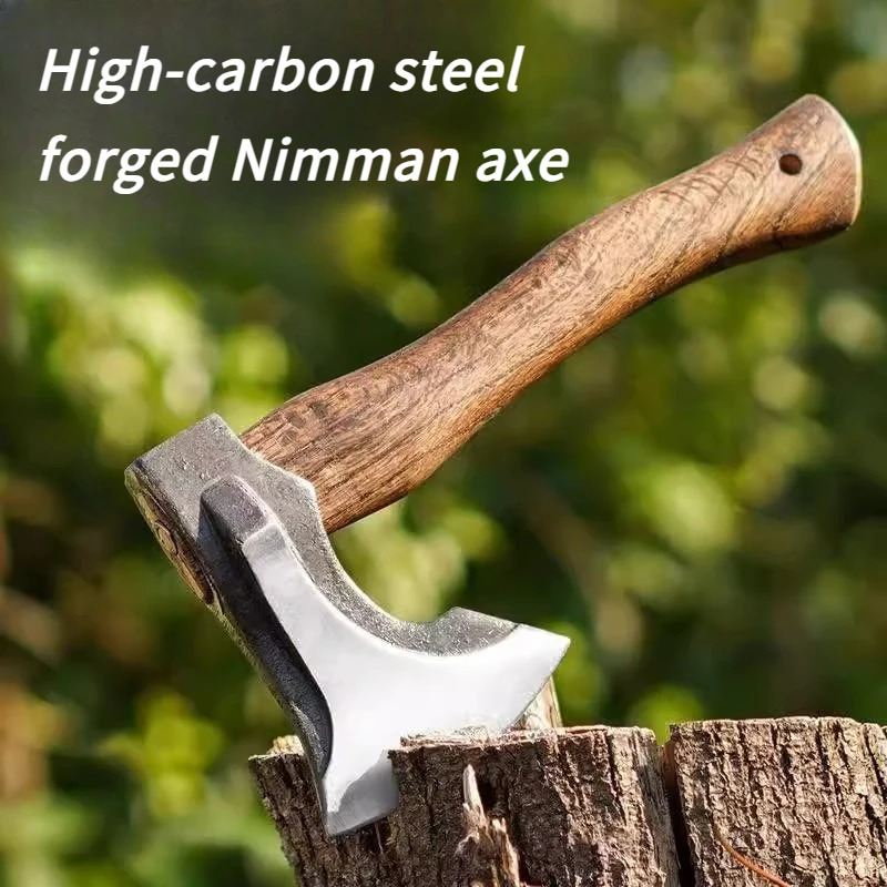 Hand-forged Outdoor Long-handled Logging Axe - Convenient Camping Firewood Chopping Tool Equipment