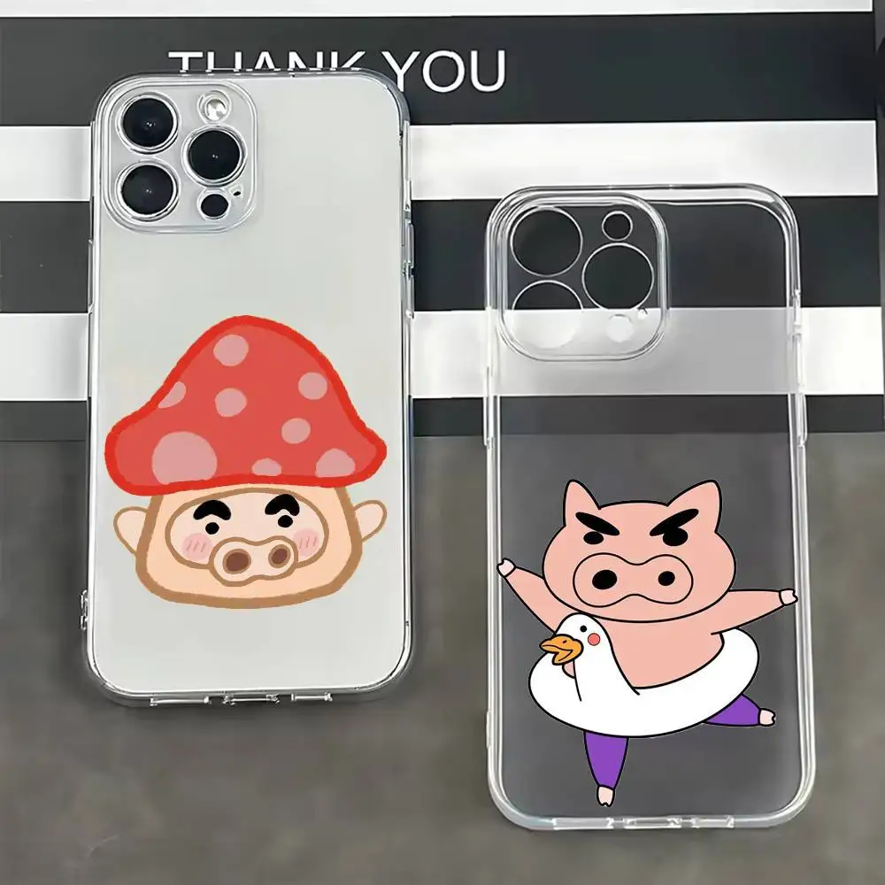 

B-BURIBURI ZAEMON Phone Case For iPhone 17 16 15 14 13 12 11 Mini Pro Max Plus Transparent Cover