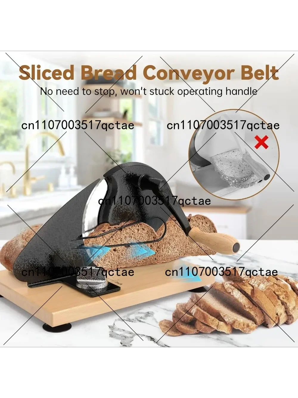 

Форма для выпечки хлеба и тостов из чугуна ручной работы с буковым покрытием, бытовой абразивный инструмент для идеально золотистых буханок