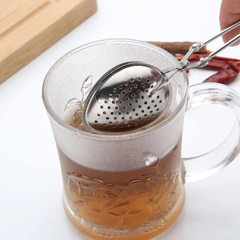 

Reusable Stainless Steel Tea Infuser Sphere Mesh Tea Strainer Coffee Herb Spice Filter Diffuser Handle Tea Ball Kitchen Gadgets