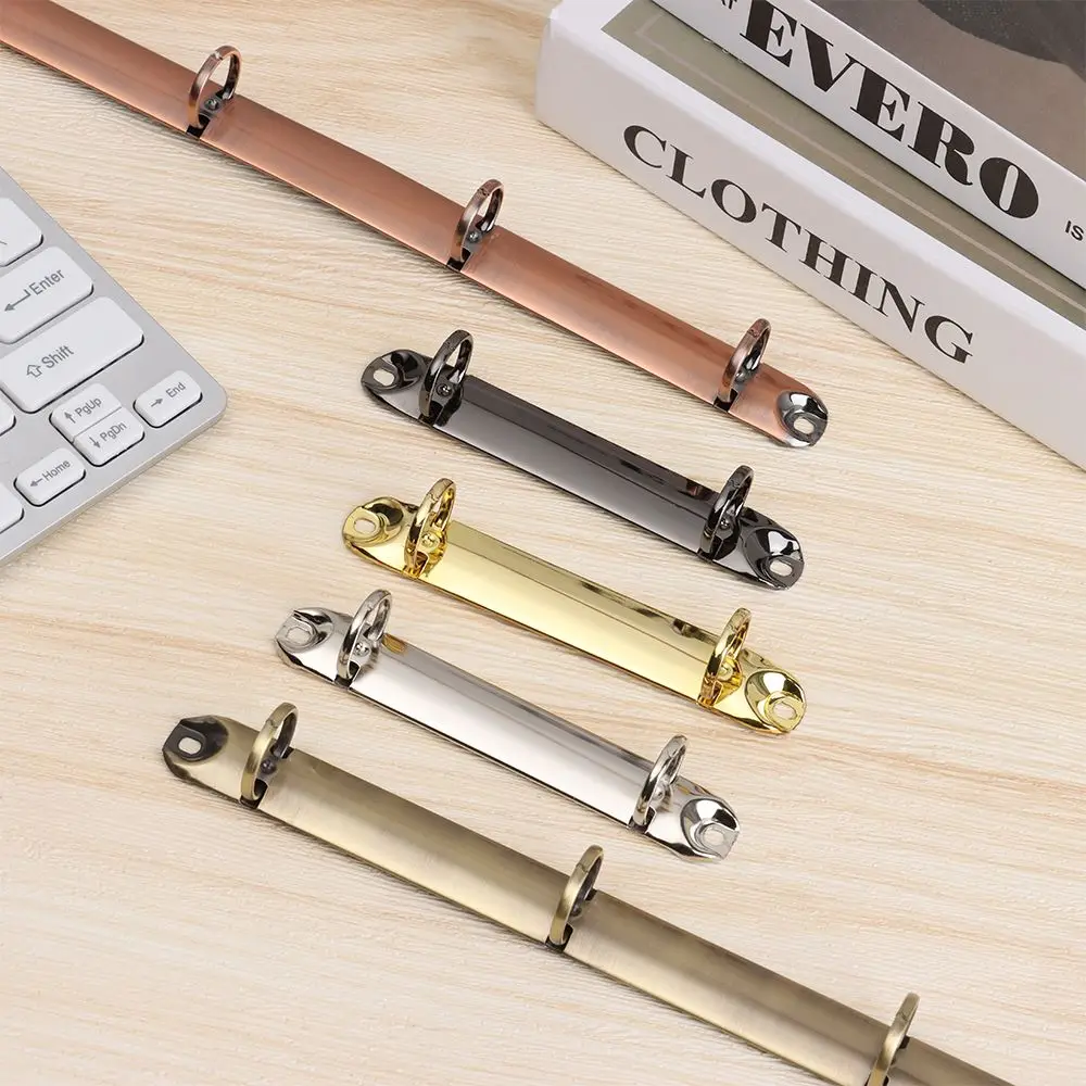 Cancelleria Forniture per ufficio Blocco note ricaricabile fai-da-te Notebook in metallo Rilegatura Cerchi Raccoglitore ad anelli Clip Cartella di file a fogli mobili