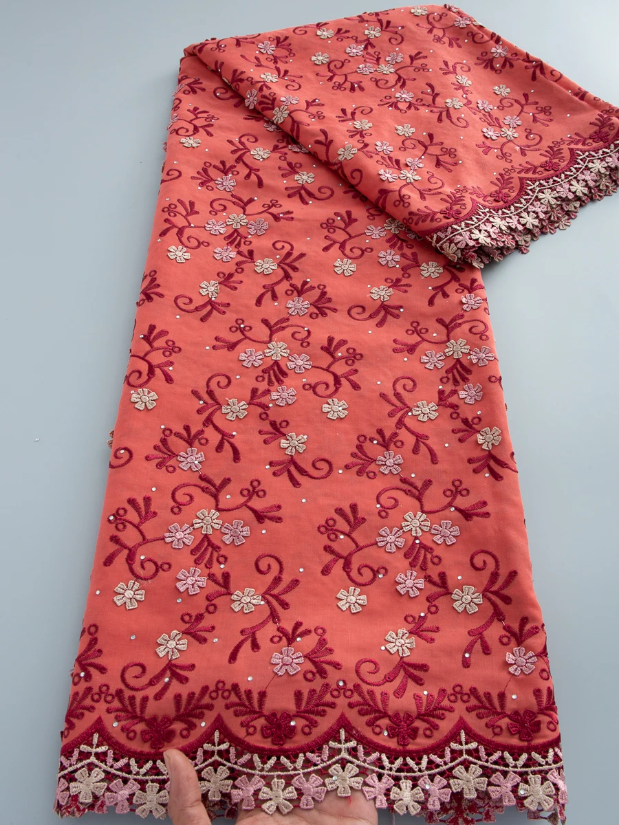 Tela de encaje de algodón bord - Embroidery Abaya reseña y precio