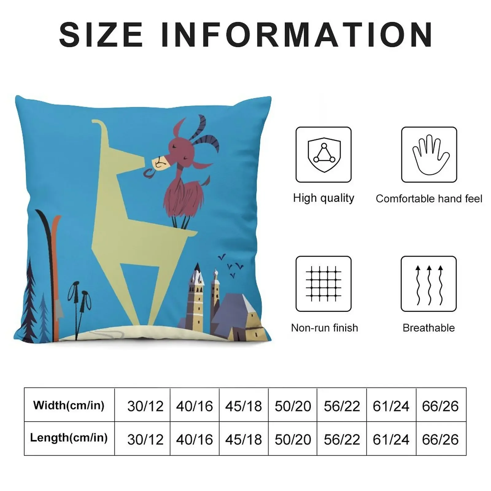 Kitzbuhel ski poster Throw Pillow christmas pillowcases Sofas Covers Rectangular Cushion Cover pillow